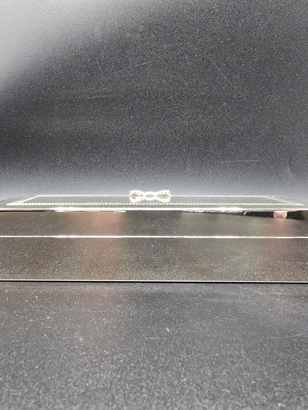 kate spade Lenox Grace Avenue Vanity Box Silverplate Mirrored Jewelry Box 8